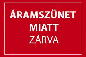 aramszunet miatt zarva